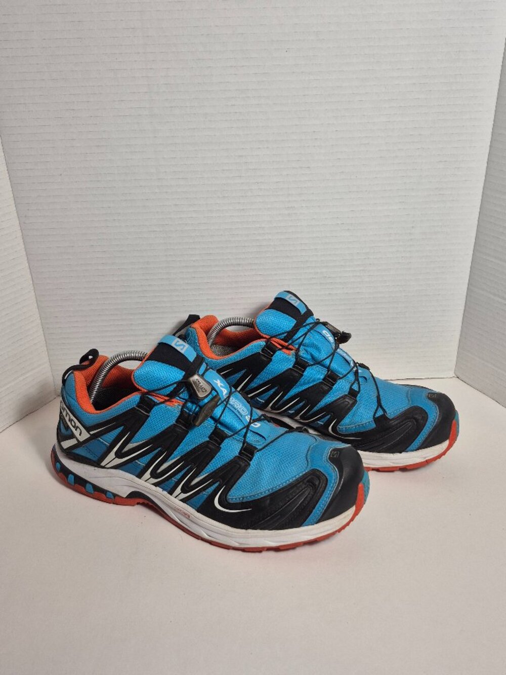 Salomon XA Pro 3D Blue Black Orange Sneakers Shoes Men Size 10